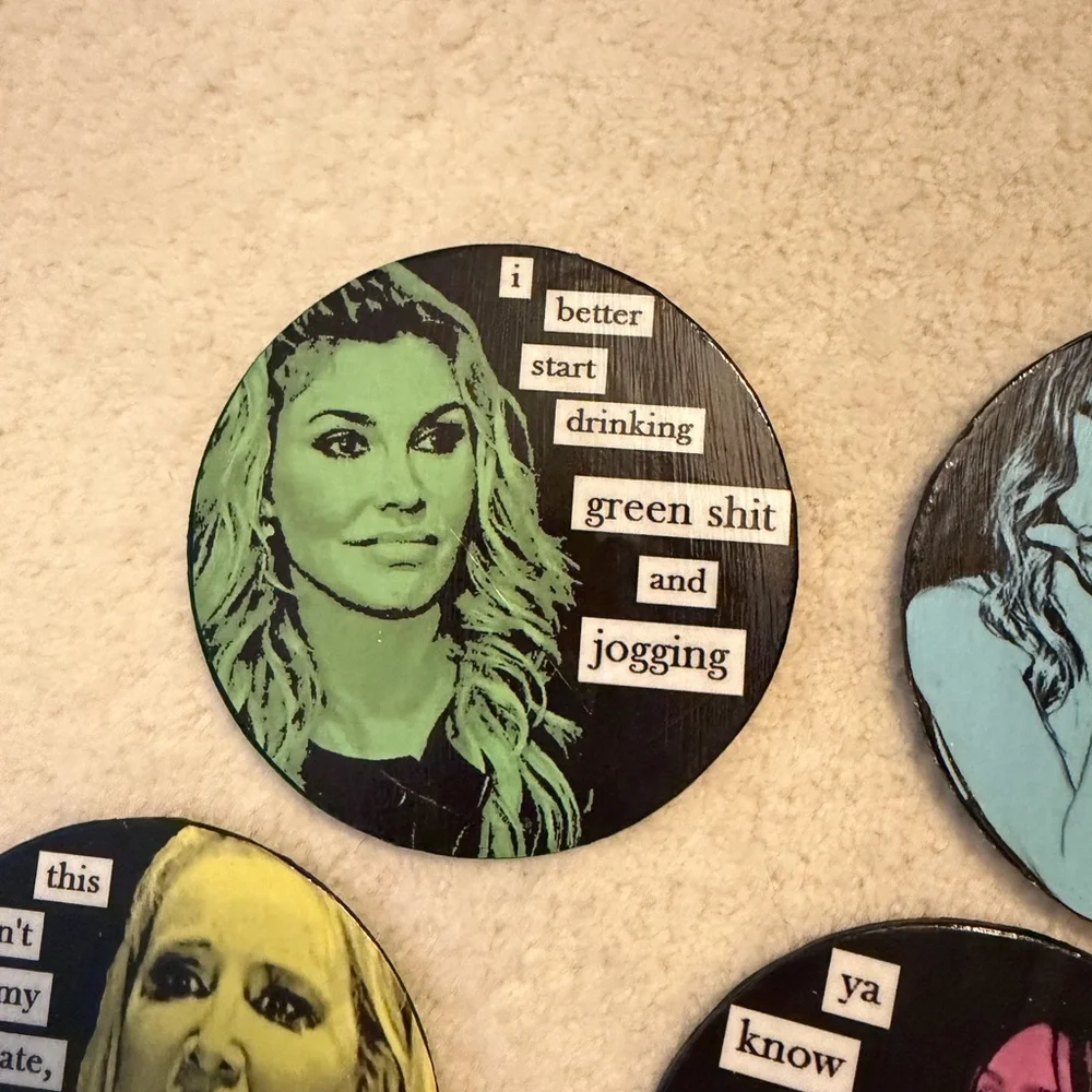 Orange County Housewives Fun magnets-6 in set -silly and funny